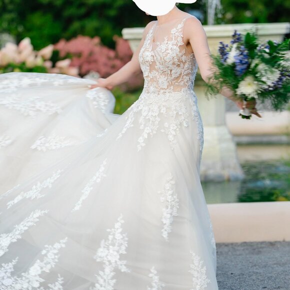 LILLIAN WEST Bridal Gown. Style# 66024. Sz.10. Ivory/Sand - Picture 5 of 6